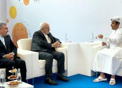 دیدار وزیر خارجه قطر با ظریف در حاشیه نشست منطقه ای کنفرانس مونیخ