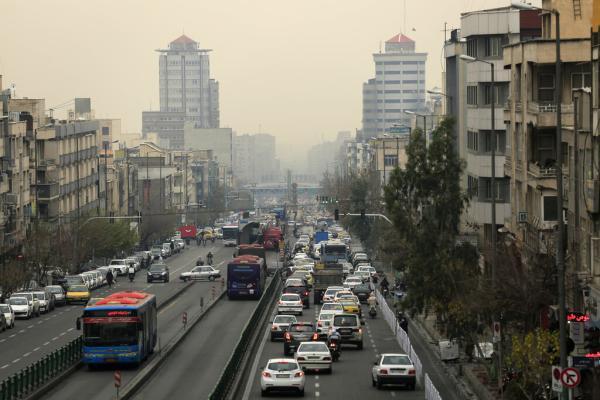 تصاویر ا شرایط قرمز هوای تهران ؛چتر خاکستری آلودگی هوا بر مرکز